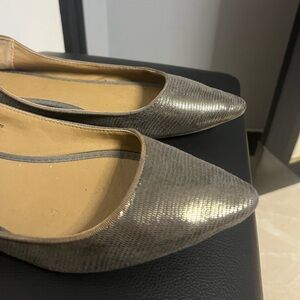 GAP Metallic Gray Women's Flats